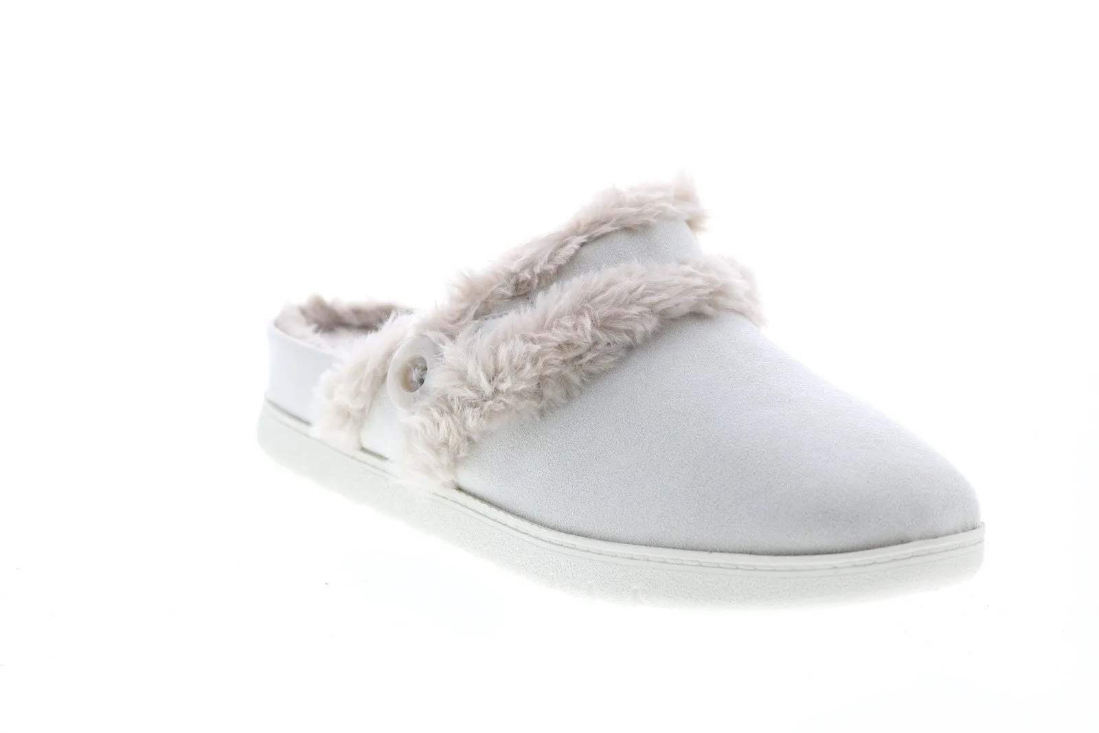 Easy Spirit Season2 SeSeason2 Womens Gray Suede Clogs Slippers Shoes