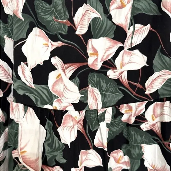 Express Tiered Floral Print Maxi Skirt Size XS