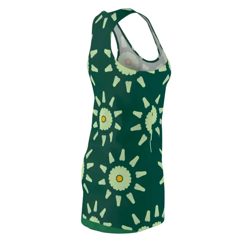 Fabulous Floral Racerback Dress Exuding Chic Vibes