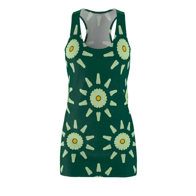 Fabulous Floral Racerback Dress Exuding Chic Vibes
