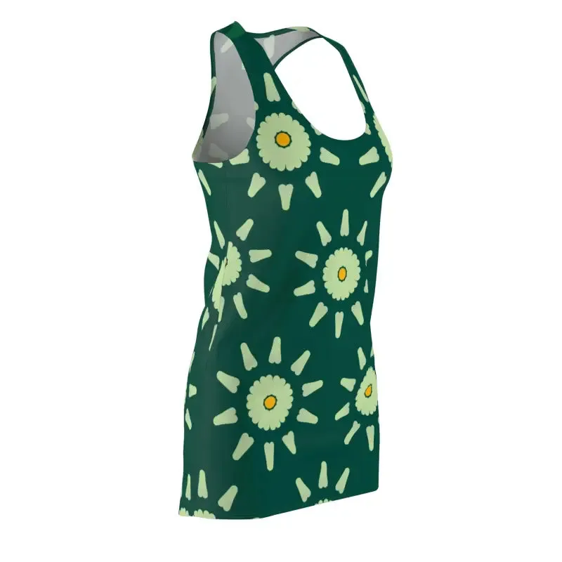 Fabulous Floral Racerback Dress Exuding Chic Vibes