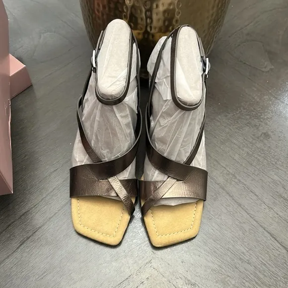 Franco Sarto Reily Ankle Strap Leather Dress Sandals