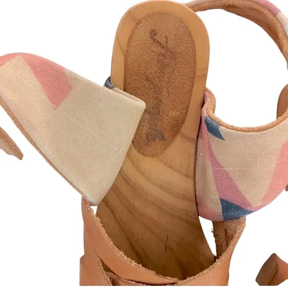 Free People Emmy Wrap Clog Sandals | 9-9.5 USSuede &amp; Leather