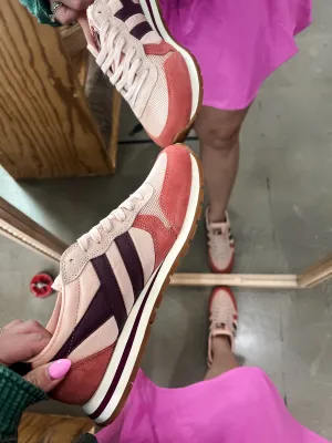 {Gola} Classics Women's Daytona Sneakers - Pearl Pink   Clay   Windsor Wine