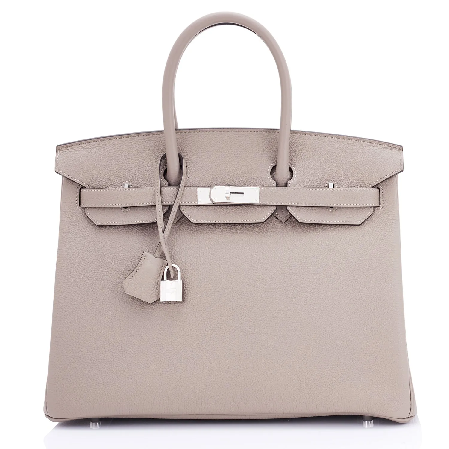 Hermes Birkin 35cm Gris Asphalte Dove Grey Togo Palladium Bag