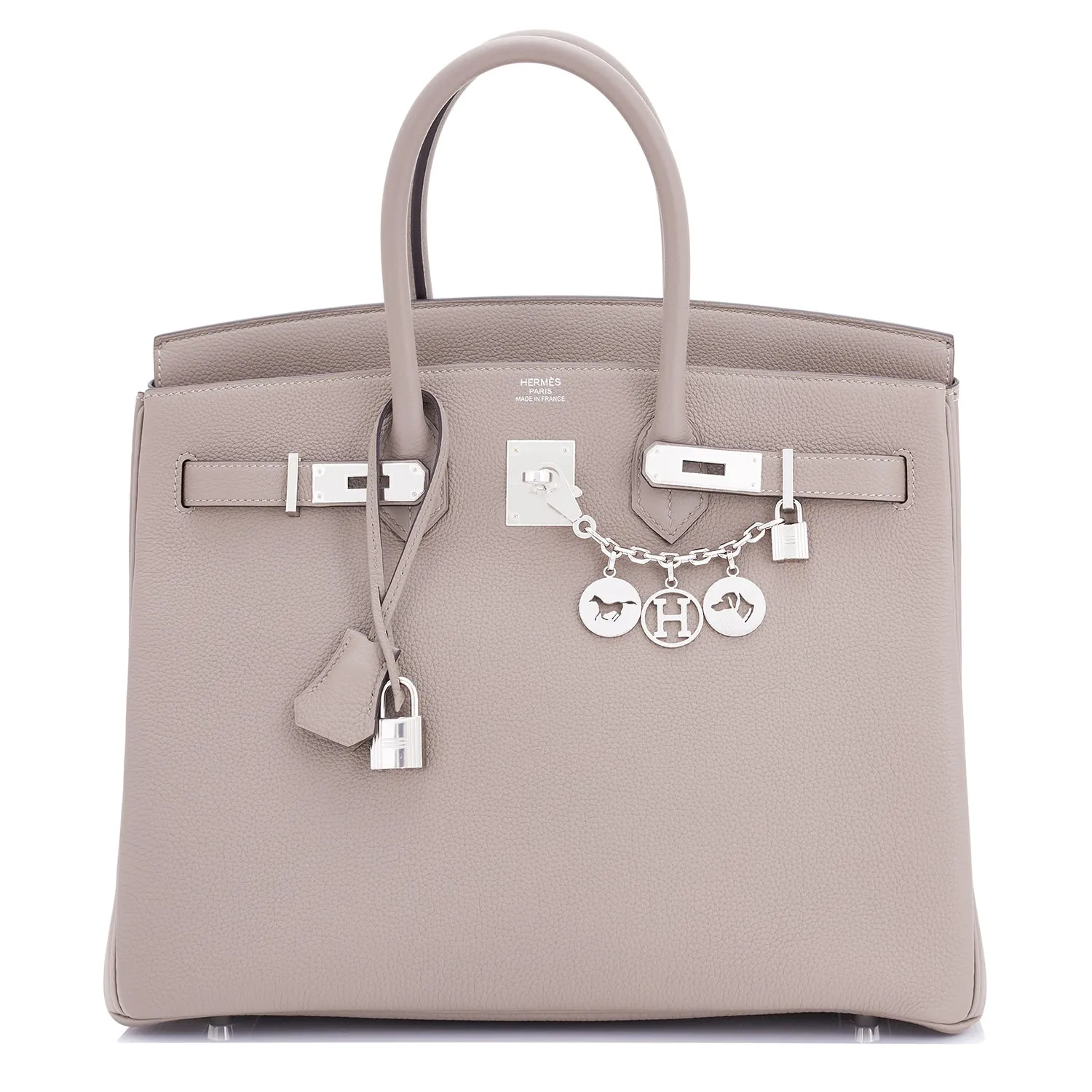 Hermes Birkin 35cm Gris Asphalte Dove Grey Togo Palladium Bag