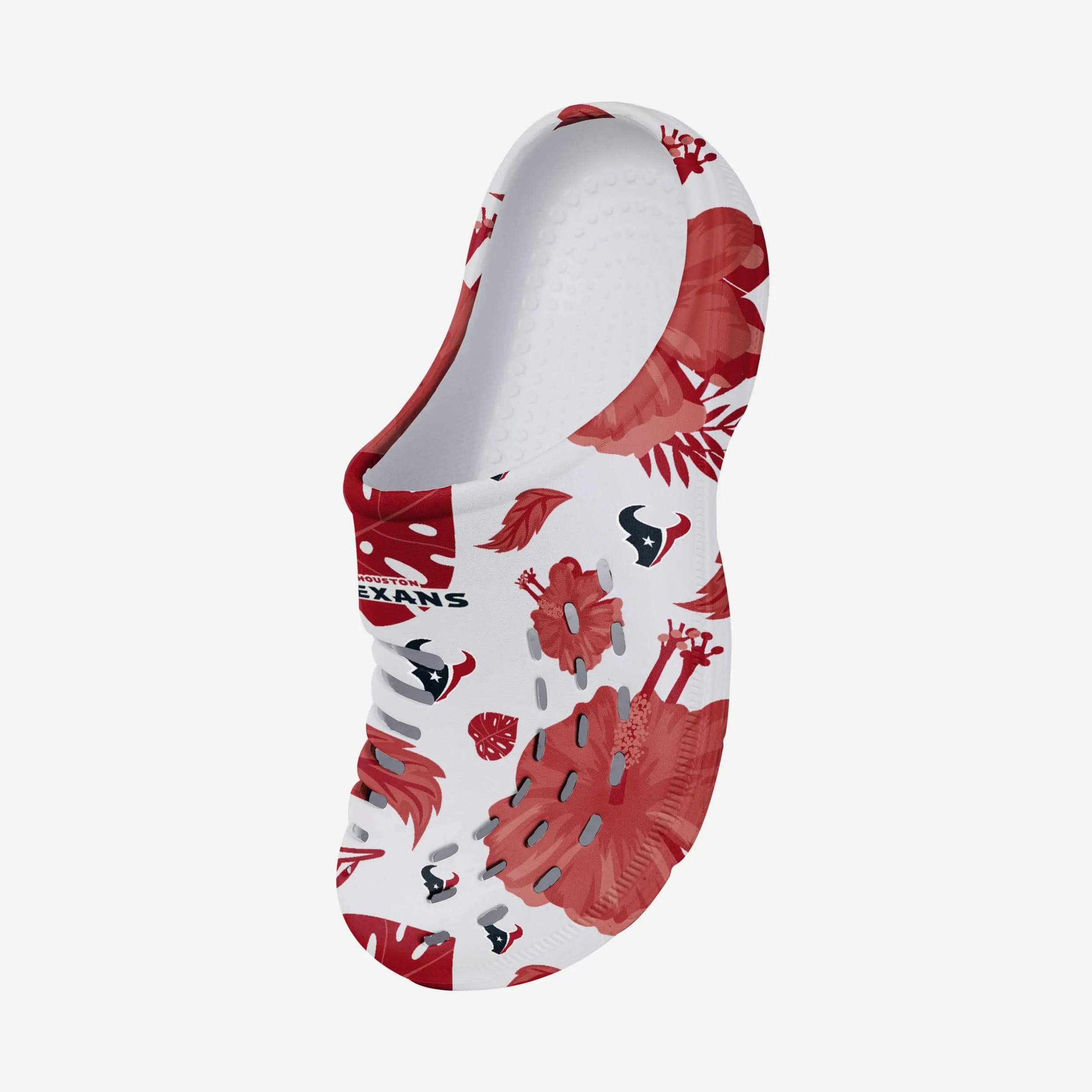 Houston Texans Womens Floral White Clog