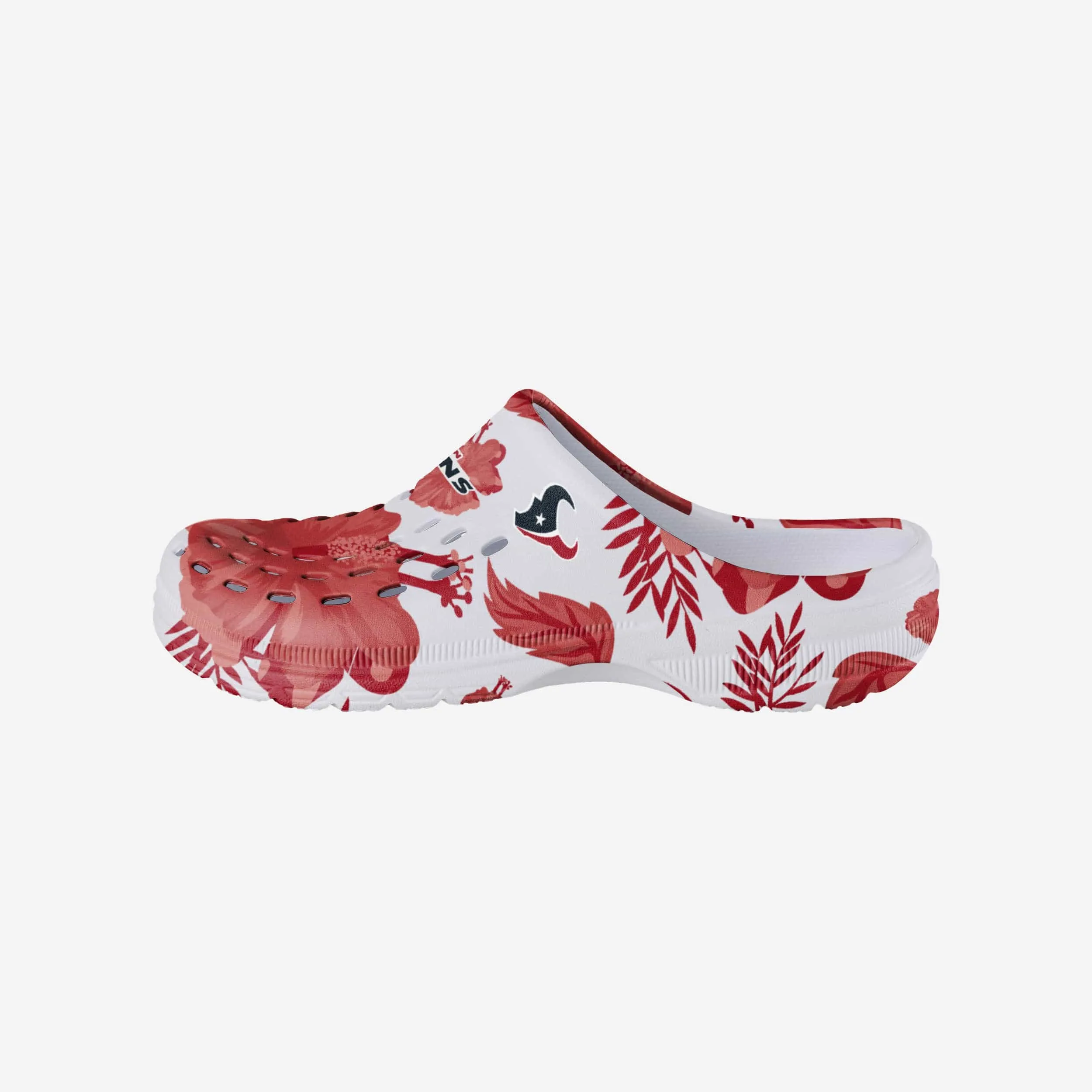 Houston Texans Womens Floral White Clog