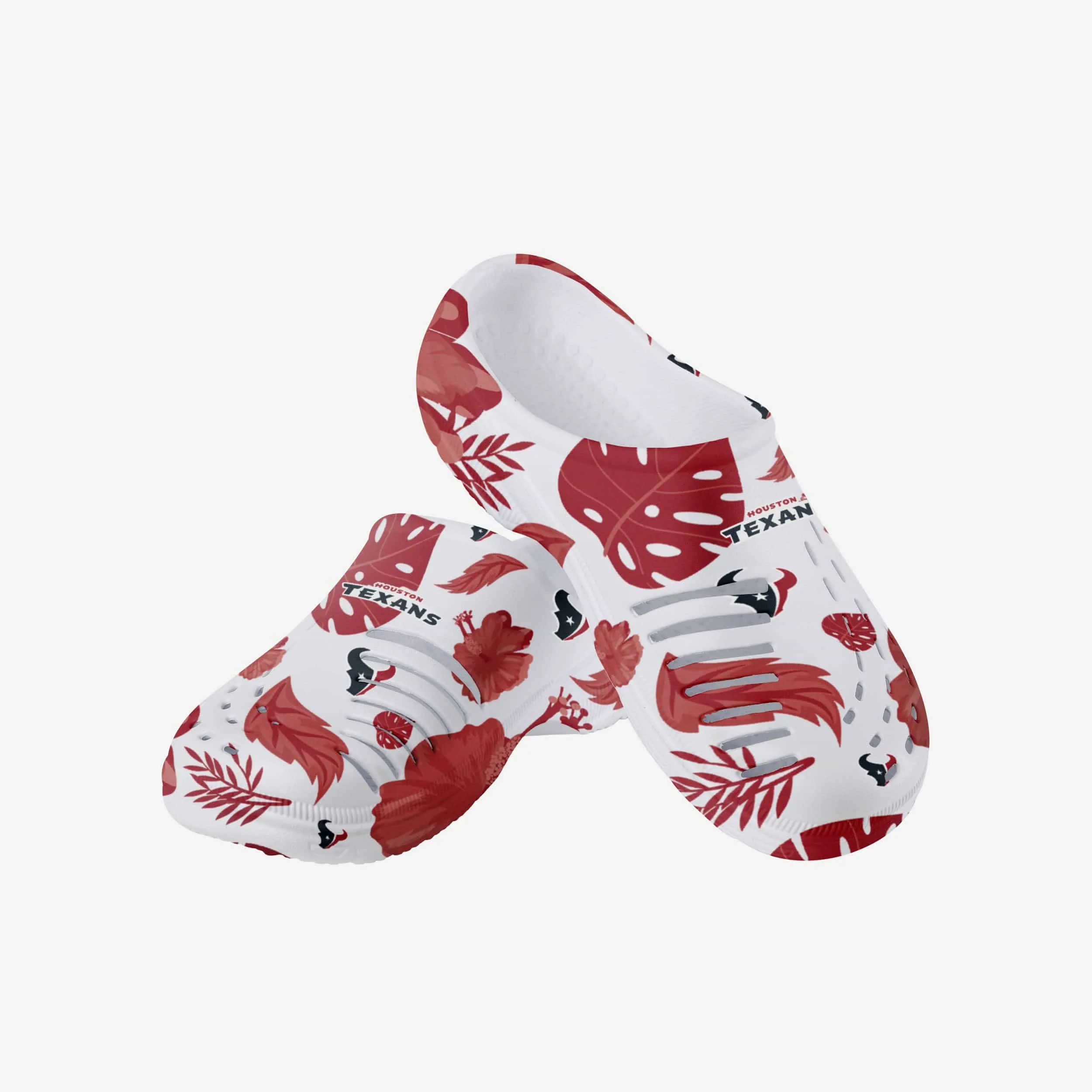 Houston Texans Womens Floral White Clog