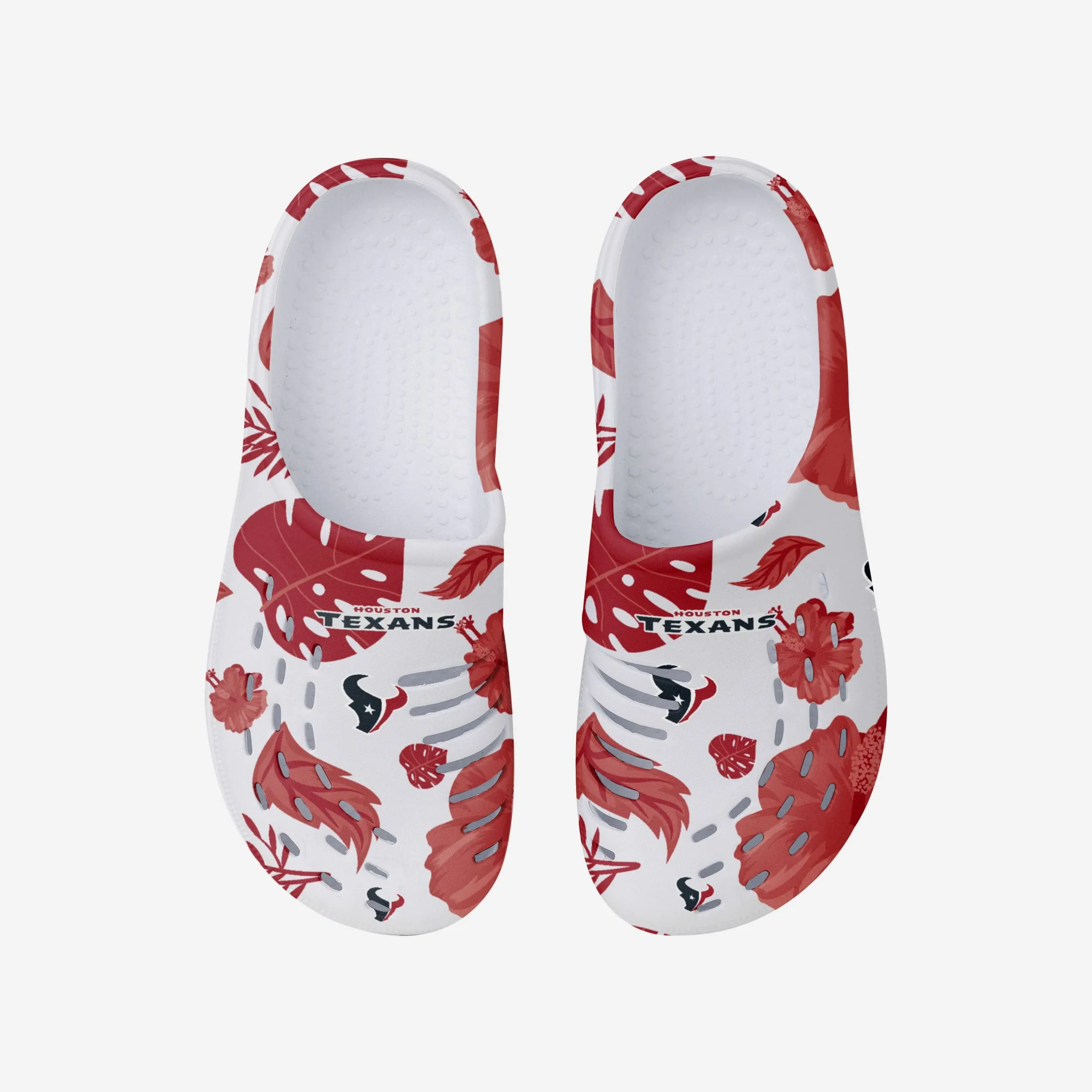 Houston Texans Womens Floral White Clog