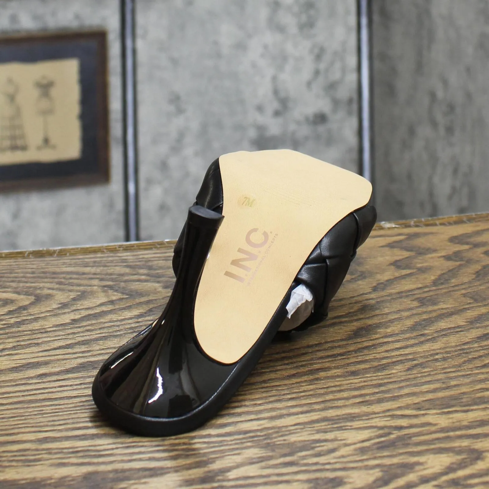 Inc Dress Sandals Amputee Replacement Left Shoe Only Black 7M