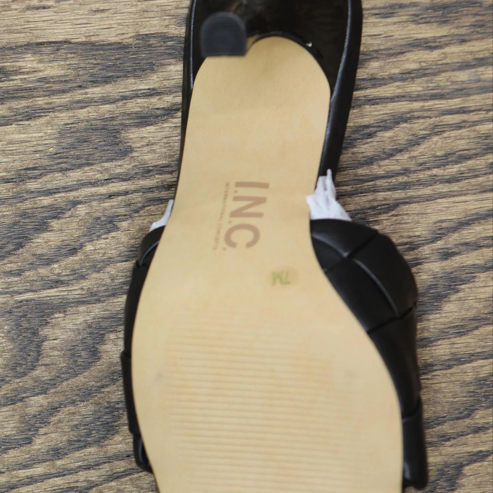 Inc Dress Sandals Amputee Replacement Left Shoe Only Black 7M