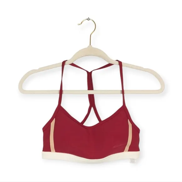 Johnny Was Calme Red Endurance Cross Back Bra Size XS