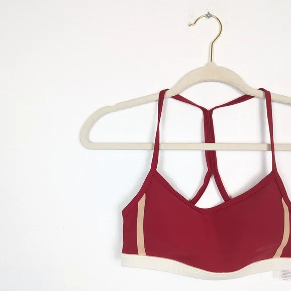 Johnny Was Calme Red Endurance Cross Back Bra Size XS