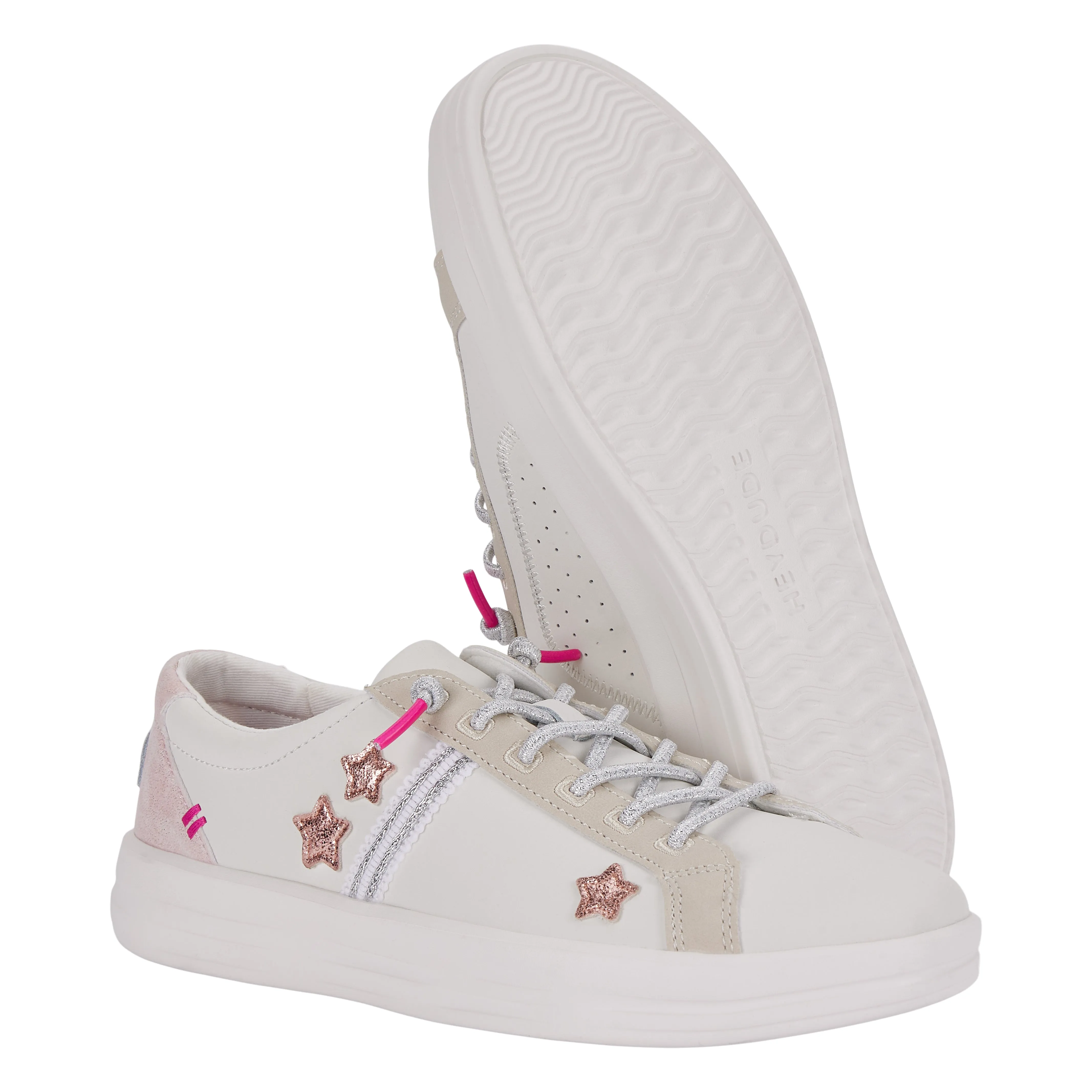 Karina Metallic Star - White