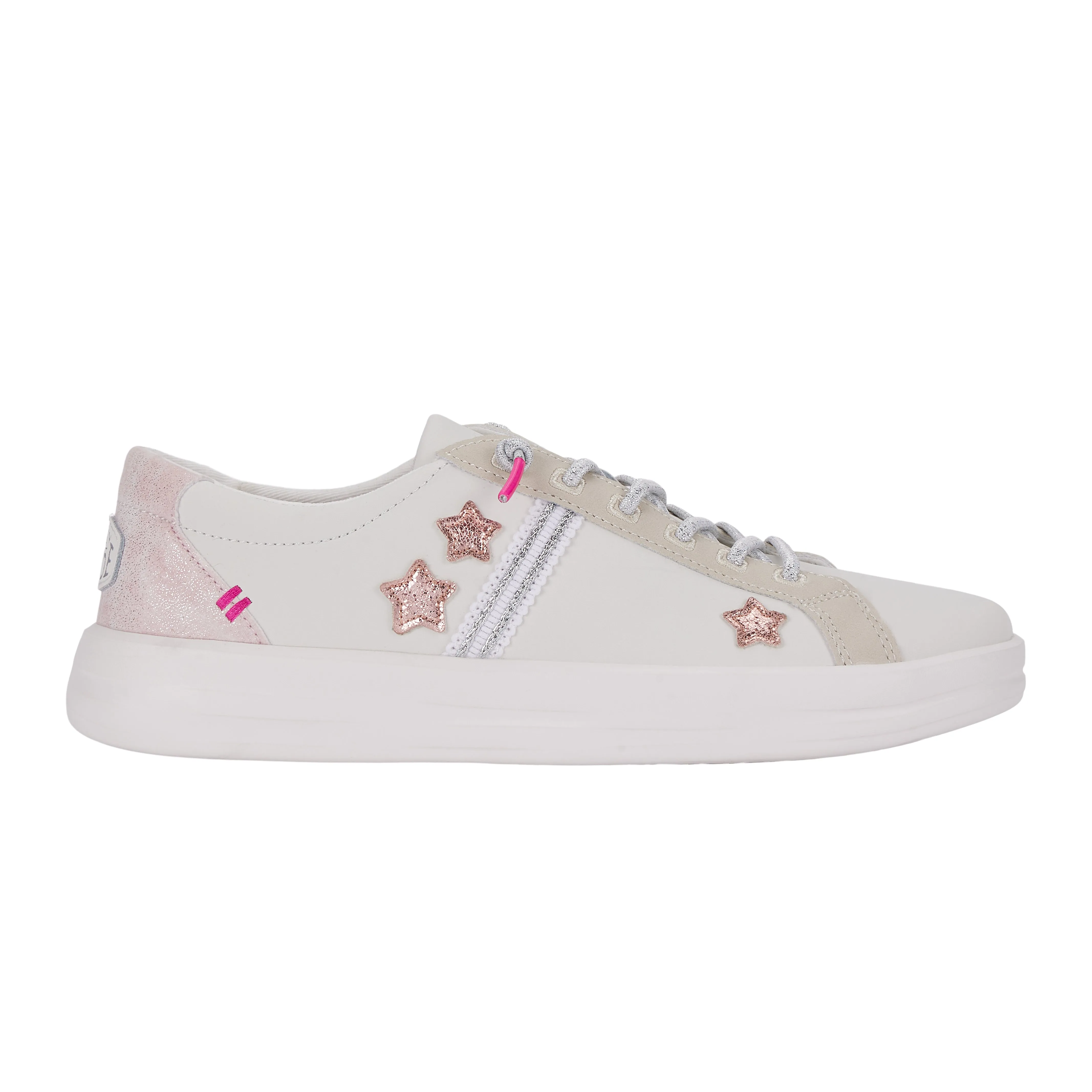 Karina Metallic Star - White