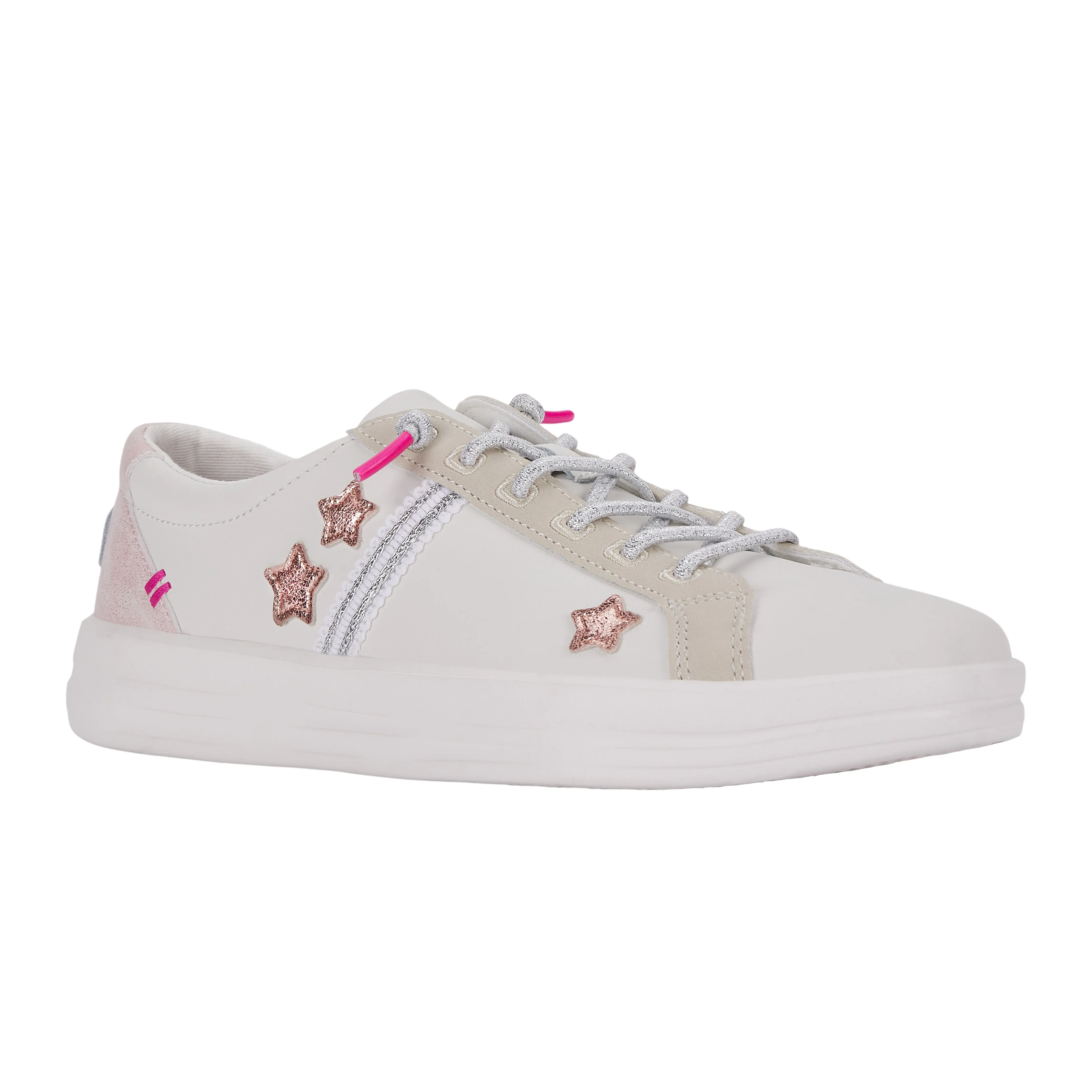 Karina Metallic Star - White
