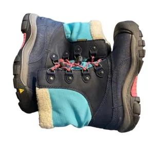 Keen Winter Boots Lace Up Blue Waterproof 200gm Insulation Hiking EUC #CL-21