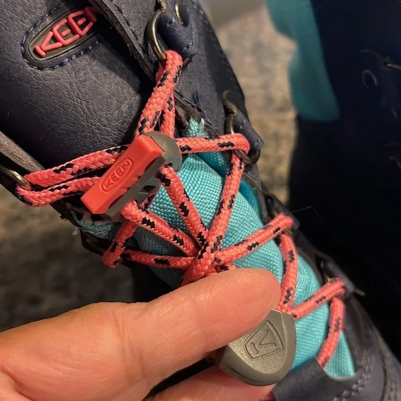 Keen Winter Boots Lace Up Blue Waterproof 200gm Insulation Hiking EUC #CL-21