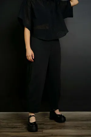 Koto Black Wide Leg Baggy Pants