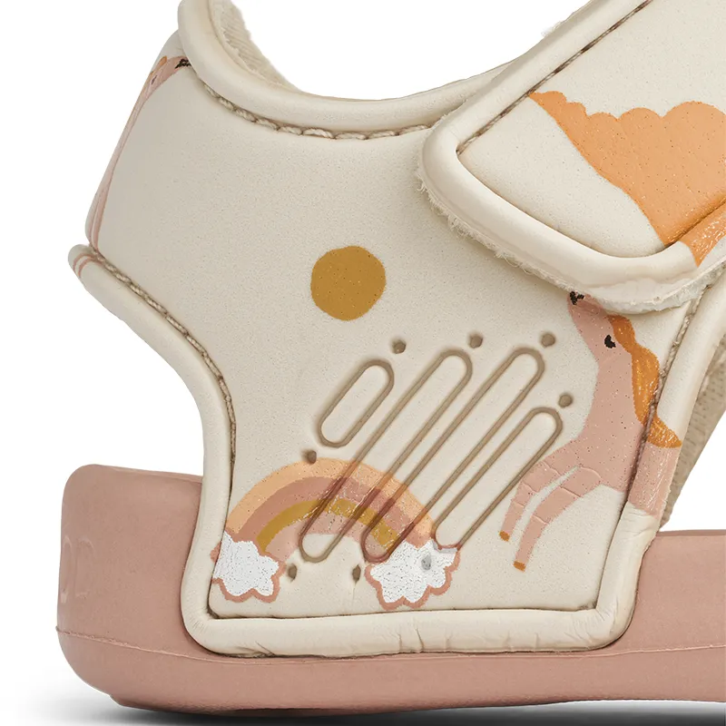 Liewood Summer sandals 'Blumer' Dream/Ecru