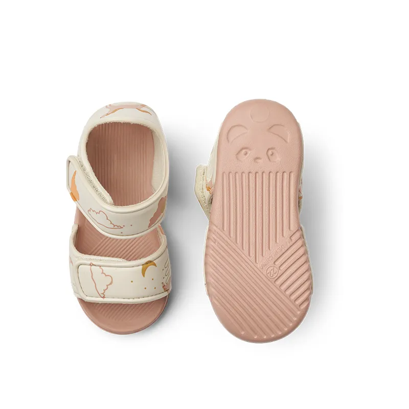 Liewood Summer sandals 'Blumer' Dream/Ecru