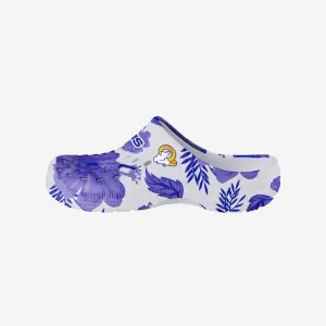 Los Angeles Rams Womens Floral White Clog