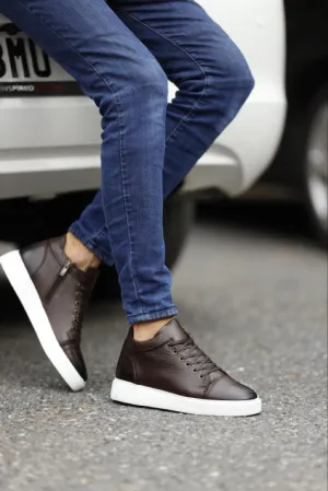 Lyon Brown High Top Sneakers: Elevate Your Style