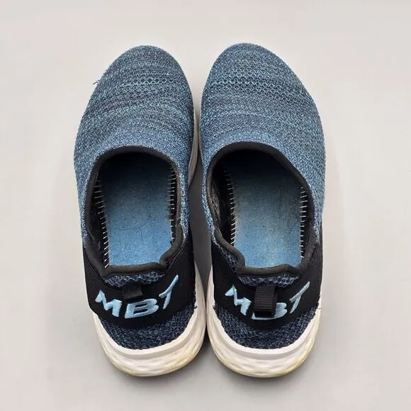 MBT Men's Size 11 US Roma Roma Rocker Blue Knit Slip On Comfort Sneakers READ