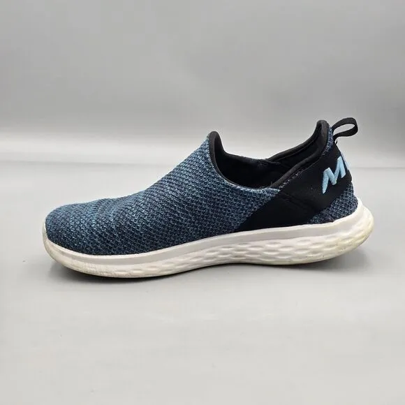 MBT Men's Size 11 US Roma Roma Rocker Blue Knit Slip On Comfort Sneakers READ