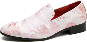 Men's Casual Embroidery Smoking Loafers