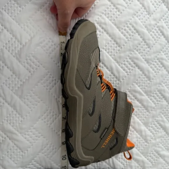 Merrell Waterproof Hiking Fall Sporty Acrivewear Slip On Velcro Boots Youth