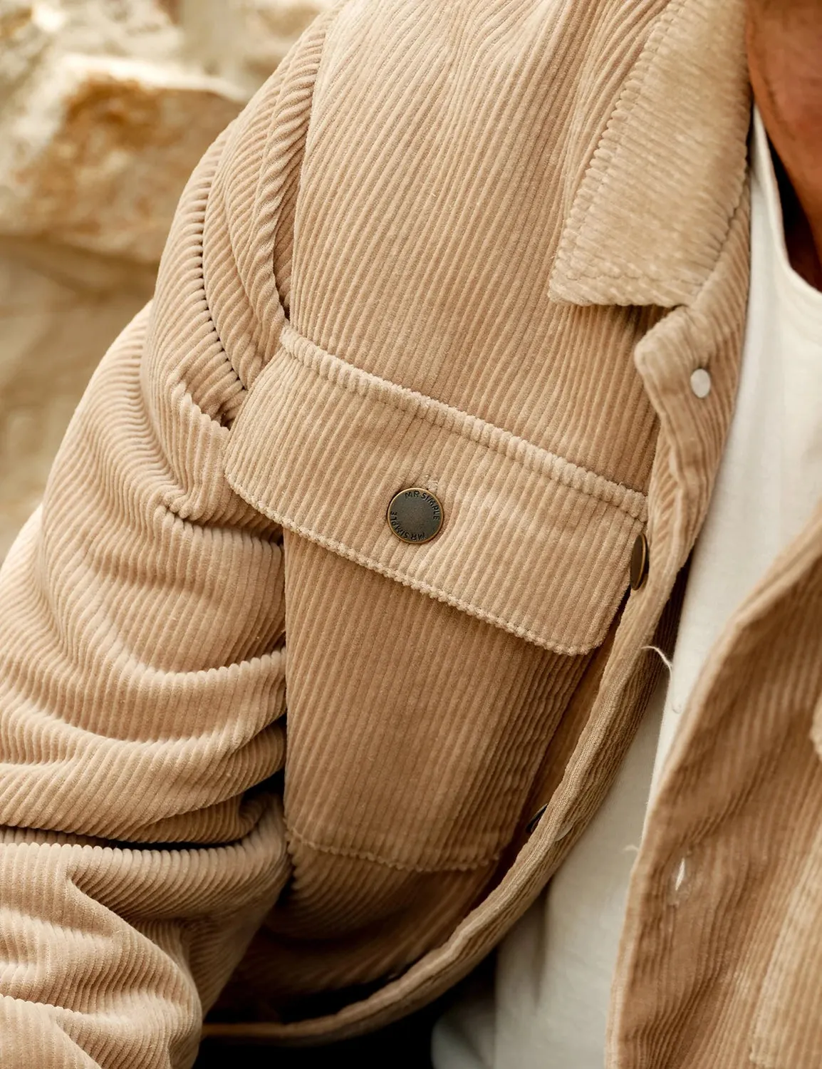 MR SIMPLE CORDUROY STOCKYARD SHERPA WORKER JACKET M093308