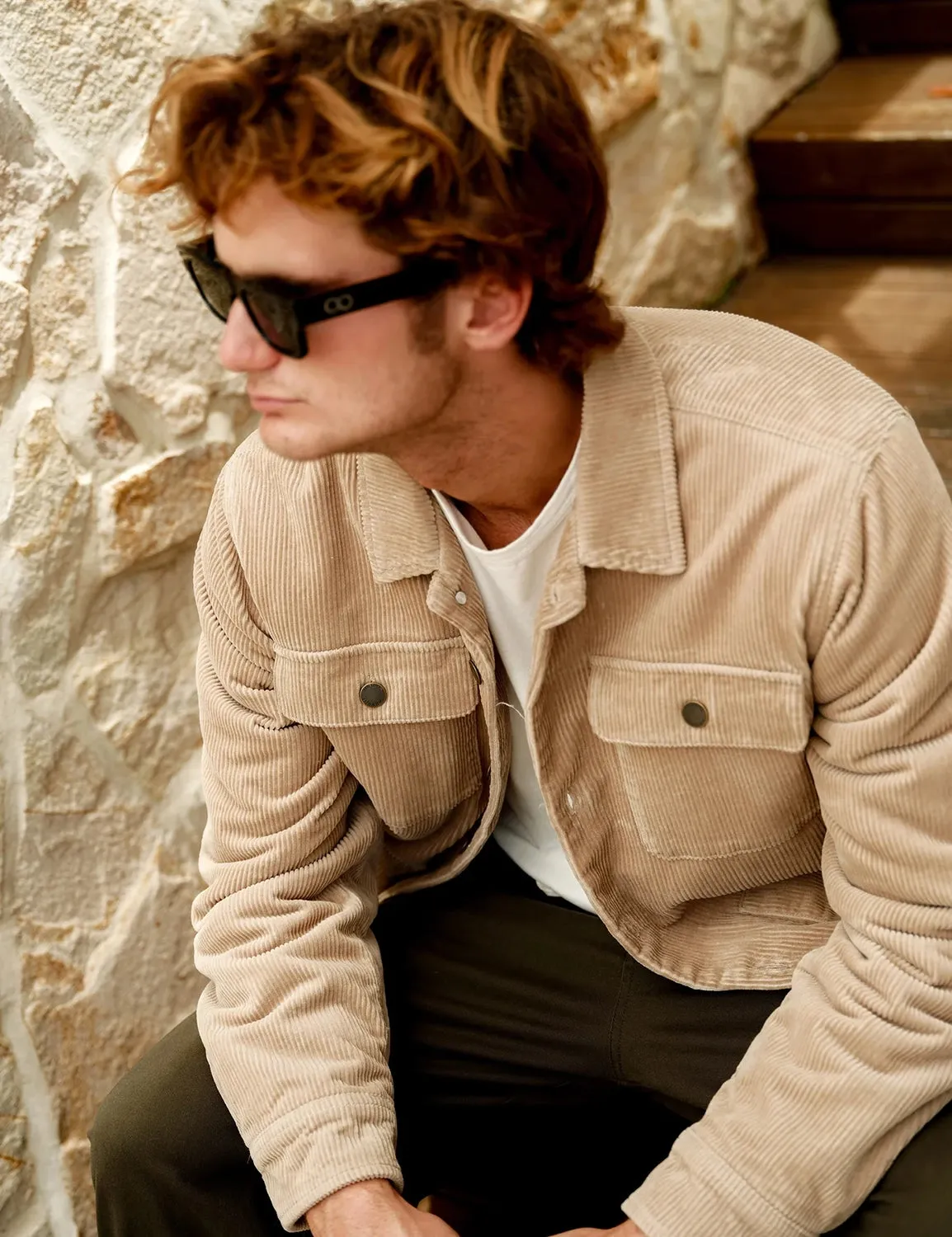 MR SIMPLE CORDUROY STOCKYARD SHERPA WORKER JACKET M093308
