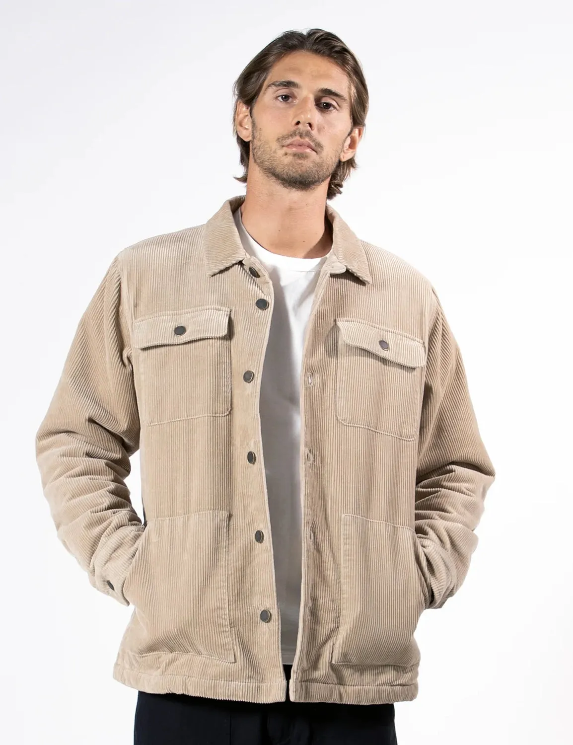 MR SIMPLE CORDUROY STOCKYARD SHERPA WORKER JACKET M093308