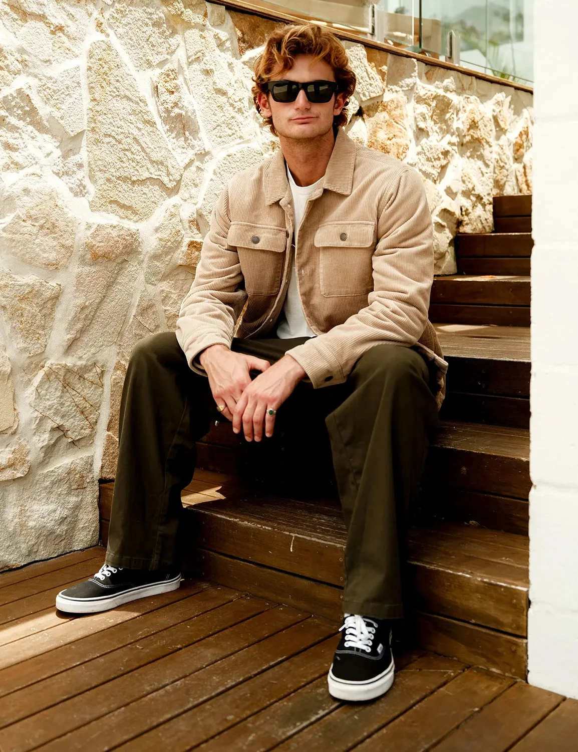 MR SIMPLE CORDUROY STOCKYARD SHERPA WORKER JACKET M093308