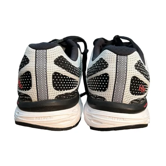 New Balance Mens 680 V6 M680C6 White/Red/Black Running Shoes Sneakers Size 10