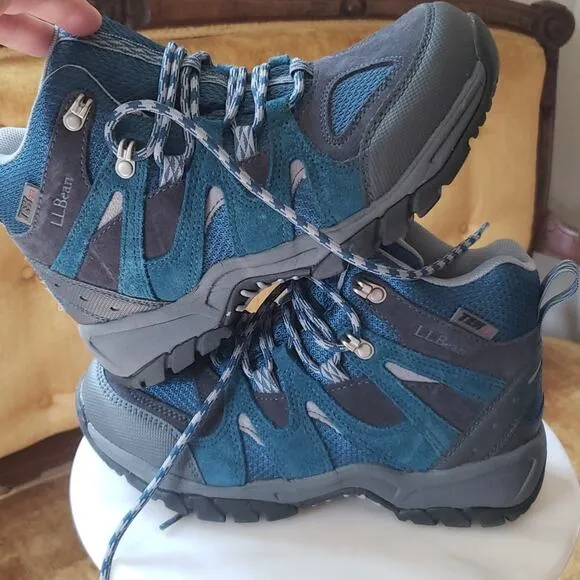 NEW L.L.Bean Big Kids Unisex Hiking Boots  286156 Tek 2.5 Waterproof Size 6 Blue