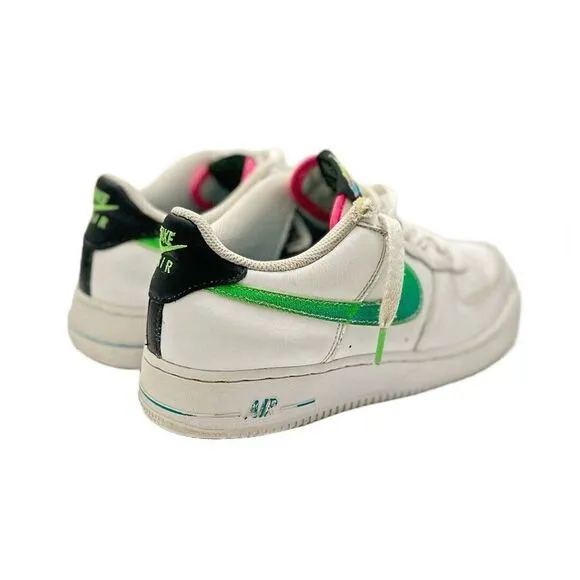 Nike Air Force 1 '07 LV8 White Aquamarine‎ Green Strike DJ5154-100 Size US 7Y