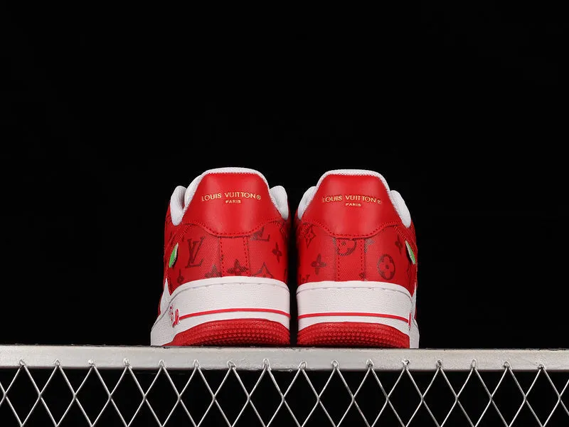 NIKE AIR FORCE 1 x LOUIS VUITTON VIRGIL ABLOH WHITE RED