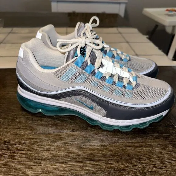 Nike Air Max 24-7 Sneakers Mens‎ Size 7.5 Womens 9.5 Glass Blue - 397252-040