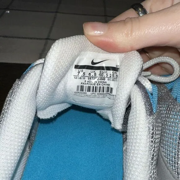 Nike Air Max 24-7 Sneakers Mens‎ Size 7.5 Womens 9.5 Glass Blue - 397252-040