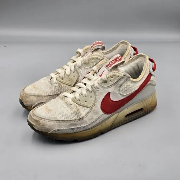 Nike Men's Size 8 US Air Max Terrascape 90 Summit White Red Running DQ3987-100