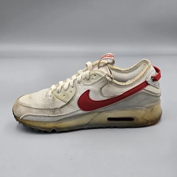Nike Men's Size 8 US Air Max Terrascape 90 Summit White Red Running DQ3987-100