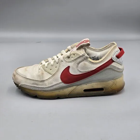 Nike Men's Size 8 US Air Max Terrascape 90 Summit White Red Running DQ3987-100