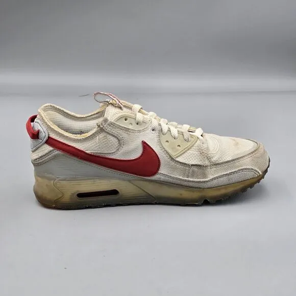 Nike Men's Size 8 US Air Max Terrascape 90 Summit White Red Running DQ3987-100