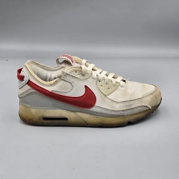 Nike Men's Size 8 US Air Max Terrascape 90 Summit White Red Running DQ3987-100