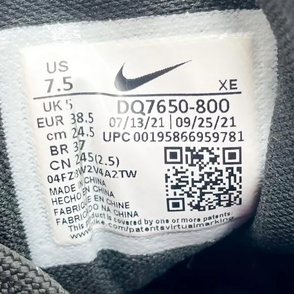 Nike Women's Air Zoom Pegasus 38 Sneakers LB3 Burnt Sunrise Black Phantom US 7.5