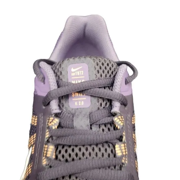 Nike Womens Run Swift 2 CU3528-501 Black Purple Running Shoes Sneakers