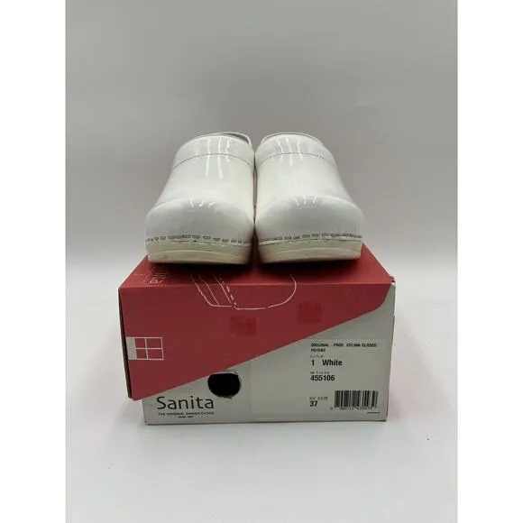 NWD Sanita Original Professional Celina Women's Clogs White EU Size 37 (US 6)